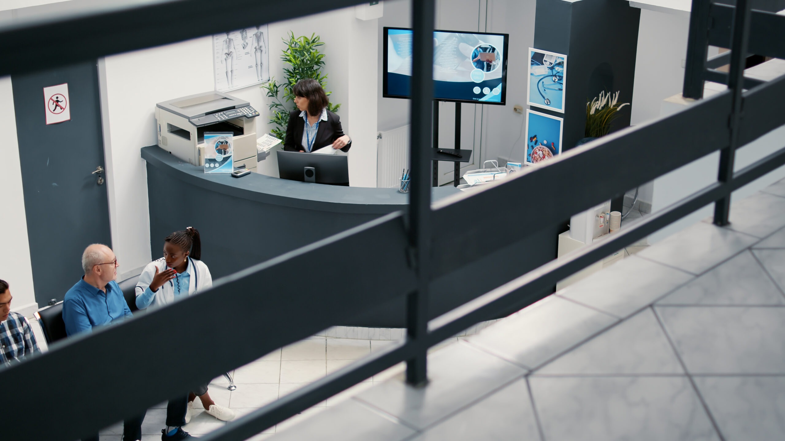 Hospital reception and entrance area we secure for South African medical facilities