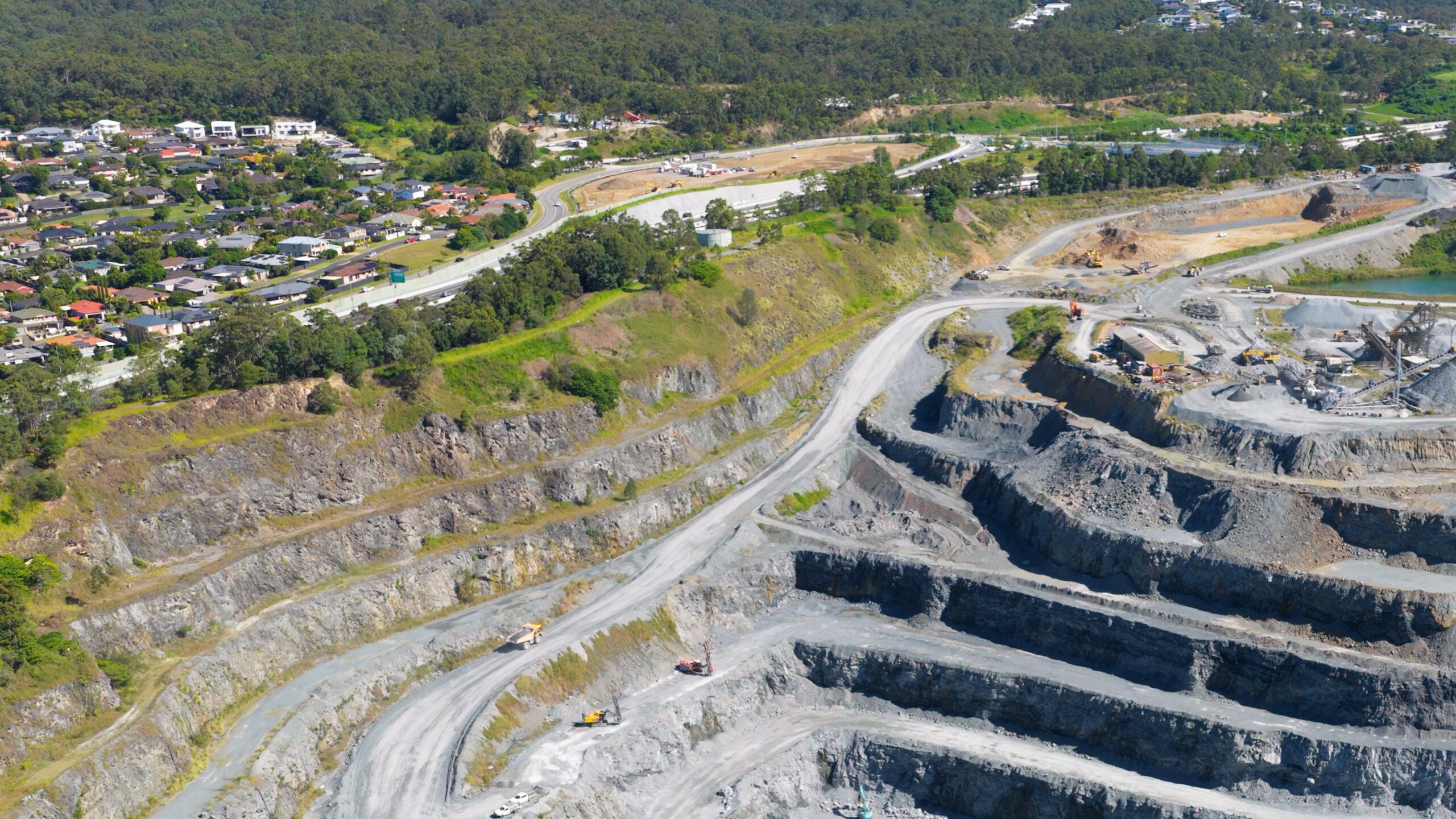 Open-pit mine site in South Africa illustrating mining security cost factors