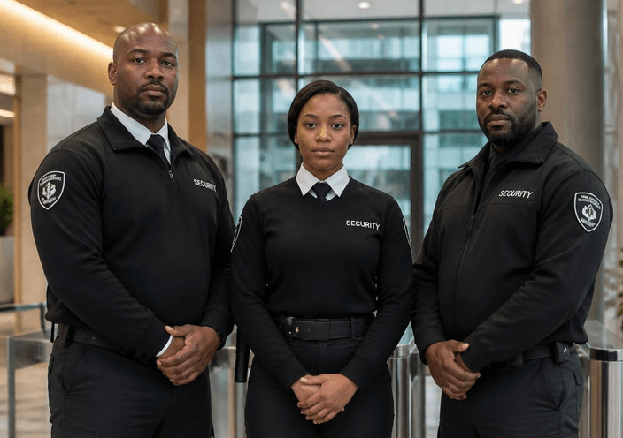 PSIRA-registered manned guarding officers on duty