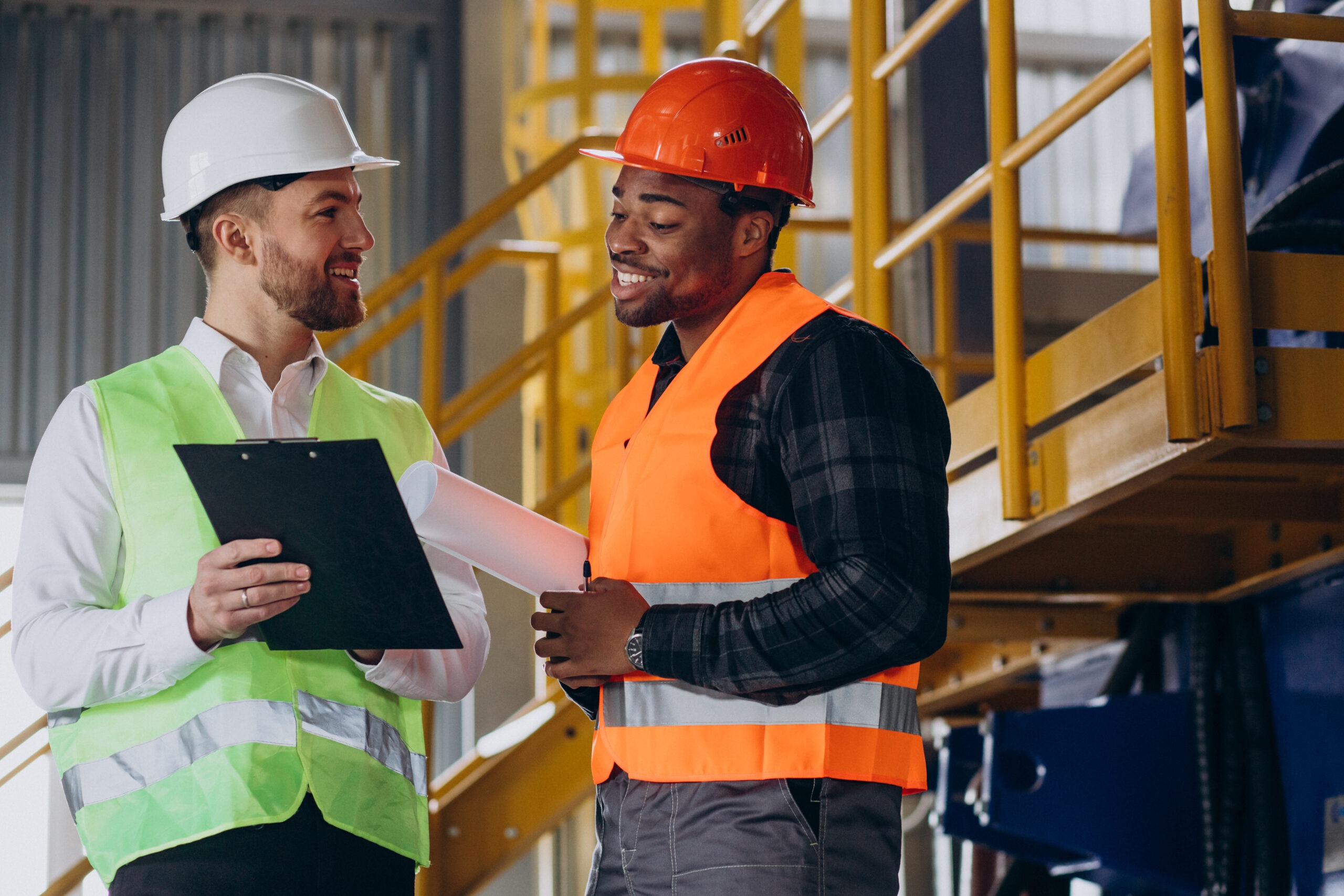 Operations manager inspecting a site to validate a security provider before signing